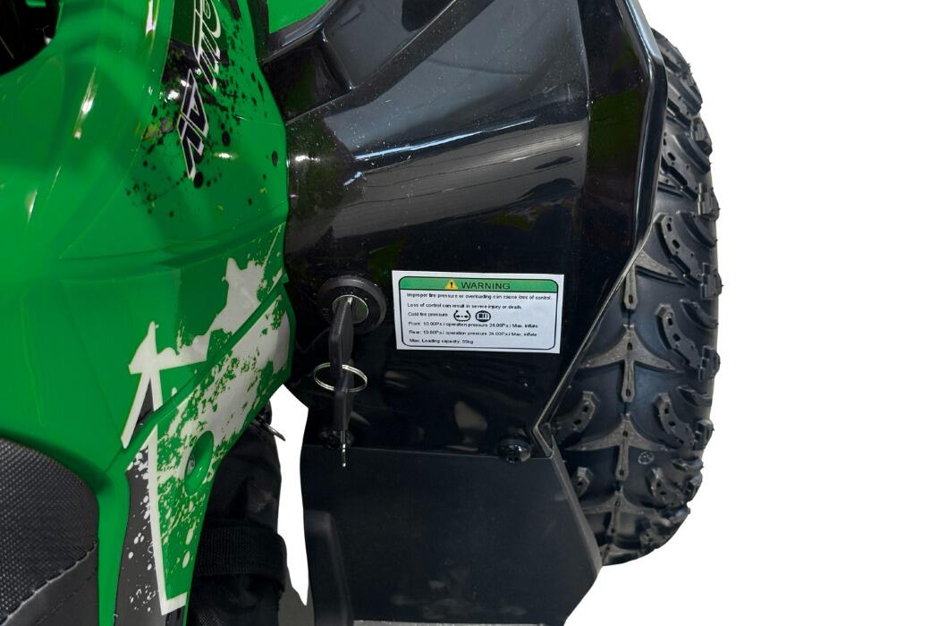 Arktis Motors barnminiquad 110CC helautomatisk, svart/grön