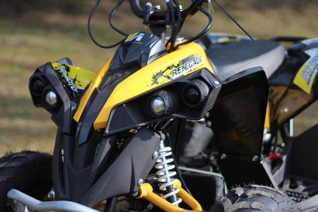 Arktis Motors barnminiquad 110CC helautomatisk, svart/grön