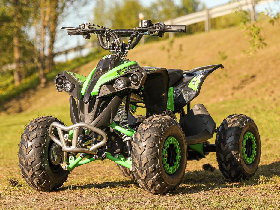 Arktis Motors barnminiquad 110CC helautomatisk, svart/grön