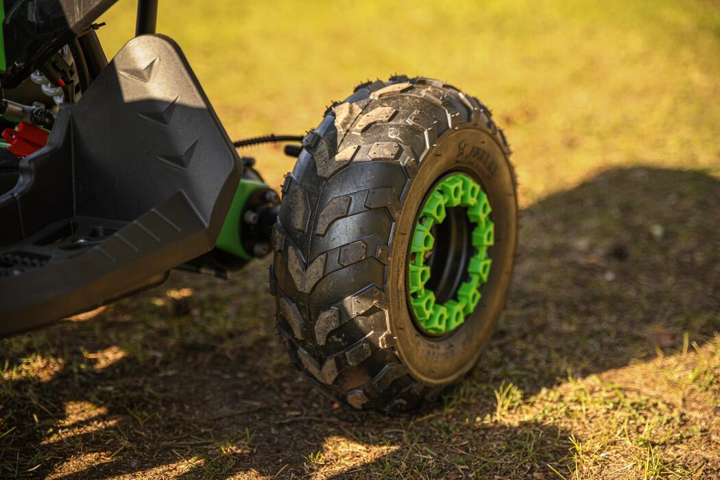 Arktis Motors barnminiquad 110CC helautomatisk, svart/grön