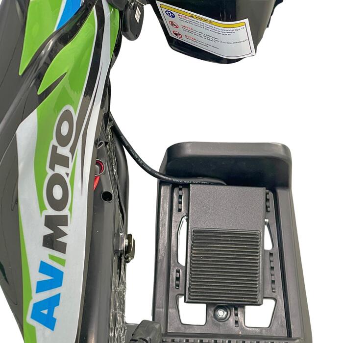 Arktis Motors barnminiquad 110CC helautomatisk, svart/grön