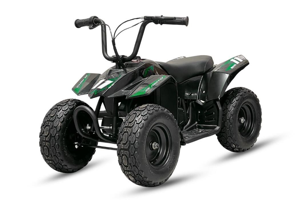 Arktis Motors barnminiquad 110CC helautomatisk, svart/grön