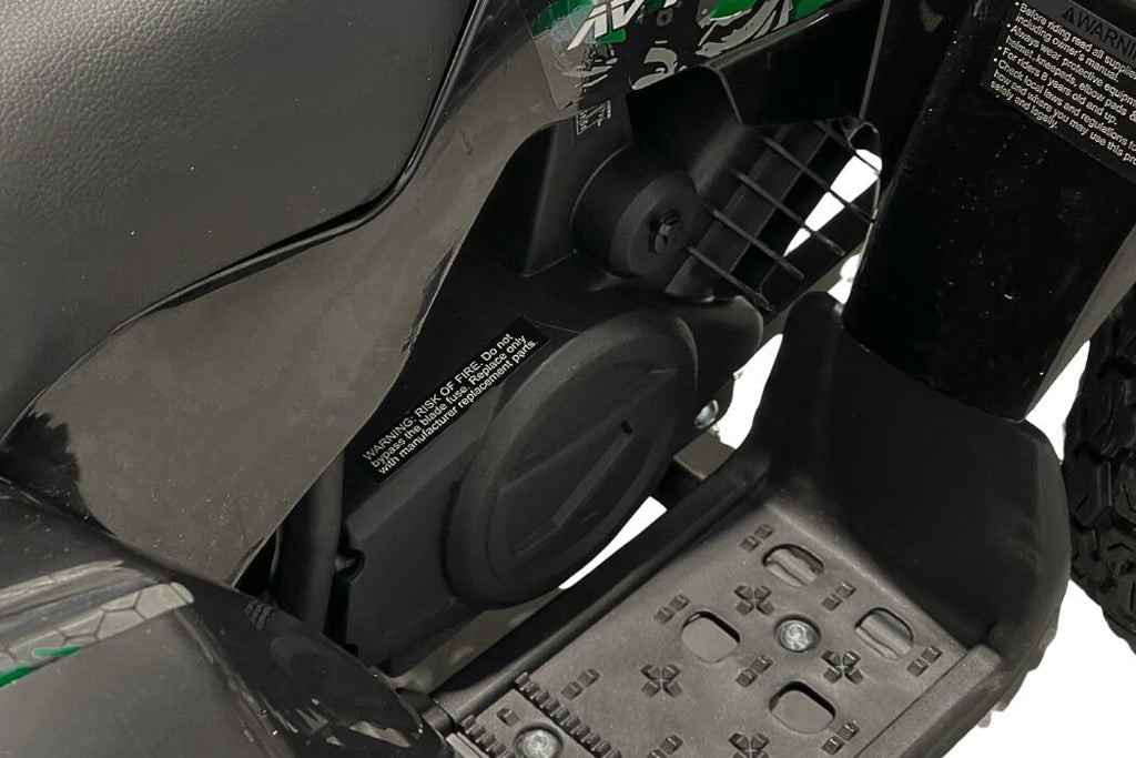 Arktis Motors barnminiquad 110CC helautomatisk, svart/grön
