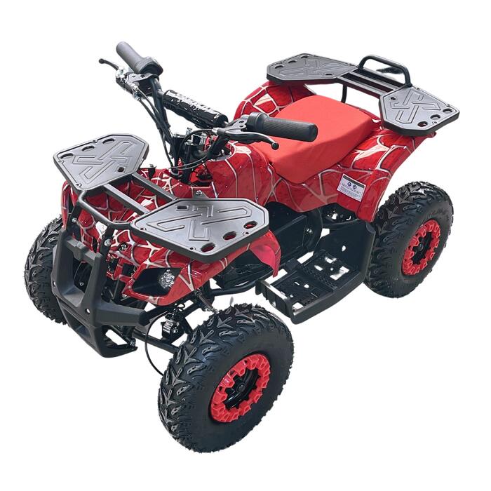 Barnens elektriska miniatyrtraktor TIGER 1000W, röd