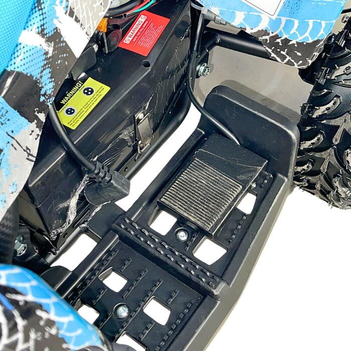 Barnens elektriska miniatyrtraktor TIGER 1000W, blå