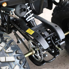 Barnmoped 125cc – halvautomatisk, 3+1 växlar, 65 km/h, svart-grön