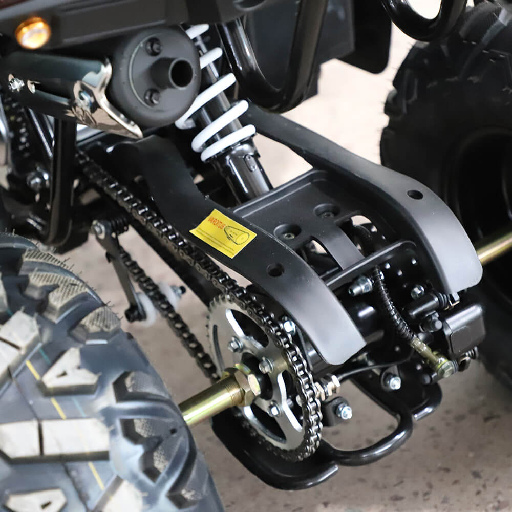 Barnmoped 125cc – halvautomatisk, 3+1 växlar, 65 km/h, svart-grön