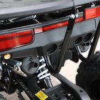 Barnmoped 125cc – halvautomatisk, 3+1 växlar, 65 km/h, svart-grön