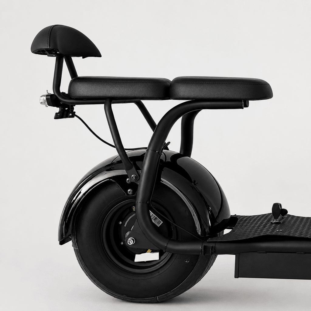 Extra säte och fotstöd till Cruiser 2.0 Premium – ryggstöd, snabb montering, svart