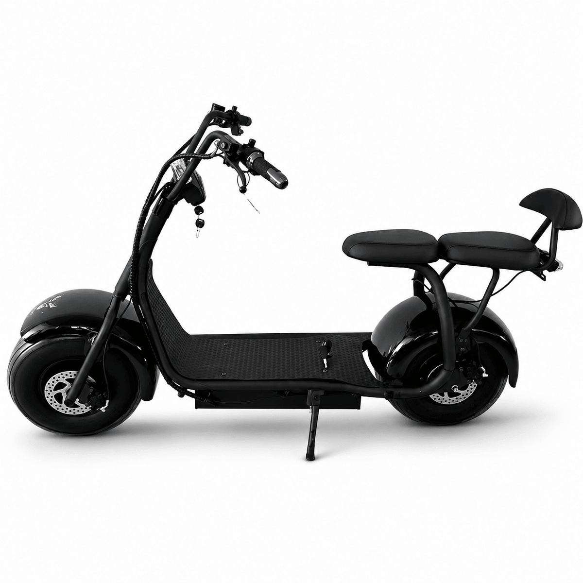 Extra säte och fotstöd till Cruiser 2.0 Premium – ryggstöd, snabb montering, svart