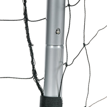 Jalkapallomaali 240 x 160 cm, säänkestävä verkko, metallirunko, harmaa