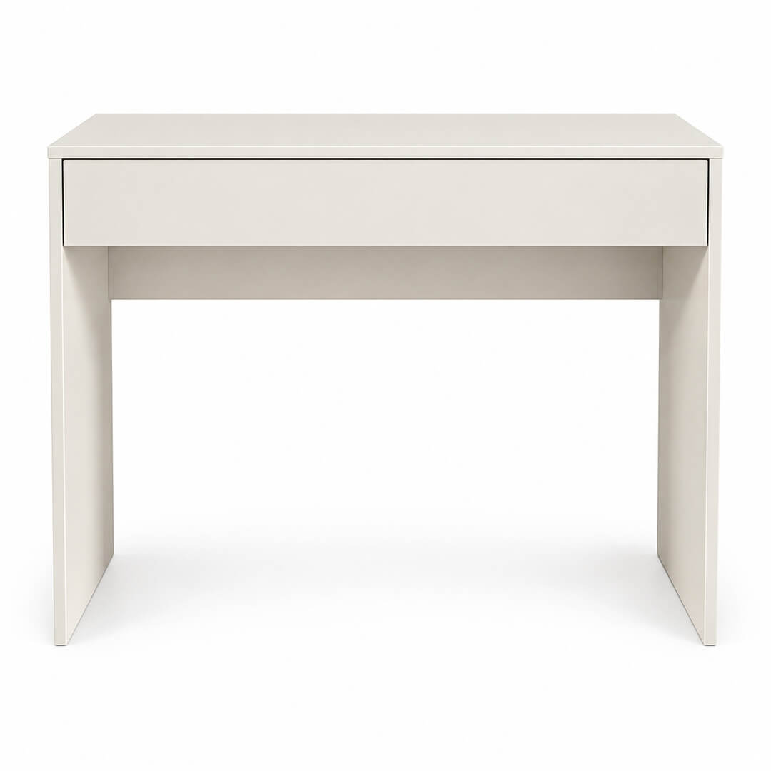 Meikkipöytä 91 x 35 x 76 cm – leveä laatikko, beige, kompakti koko