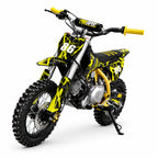 Minikrossi 110cc 4-takts – halvautomatisk, 80 km/h, hydrauliska skivbromsar, gul