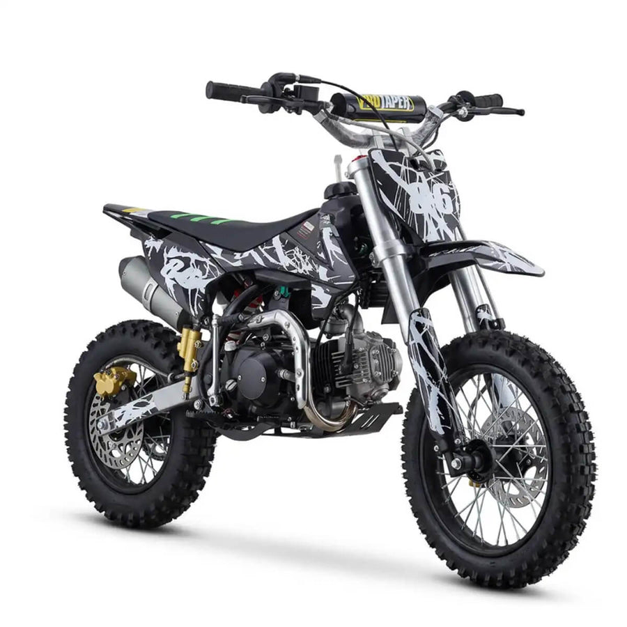 Minikrossi 110cc 4-takts – halvautomatisk, 80 km/h, hydrauliska skivbromsar, svart