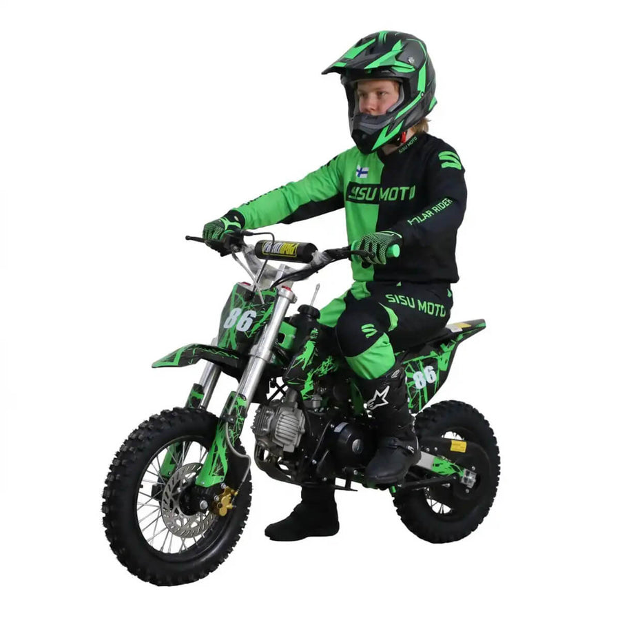 Nuorten Minicrossi 110cc, för avgränsat område, grön