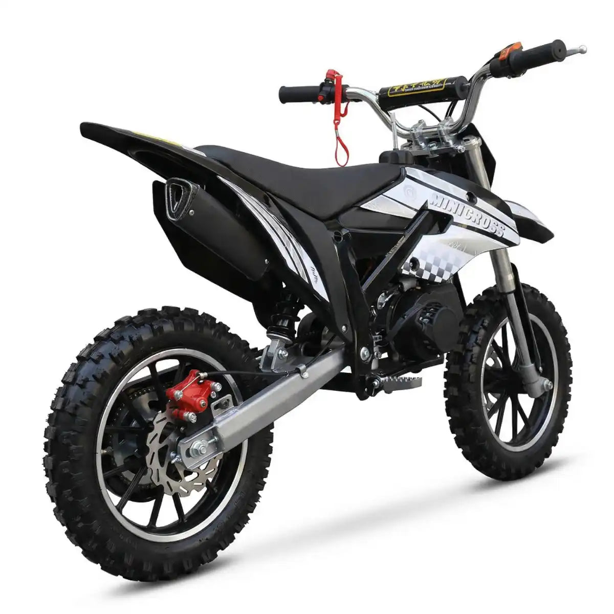 Minikrossi 49cc – 2,5 kW, automaattivaihteisto, levyjarrut