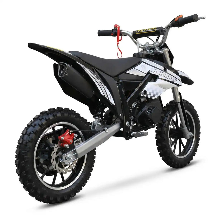 Minikrossi 49cc – 2,5 kW, automatväxellåda, skivbromsar