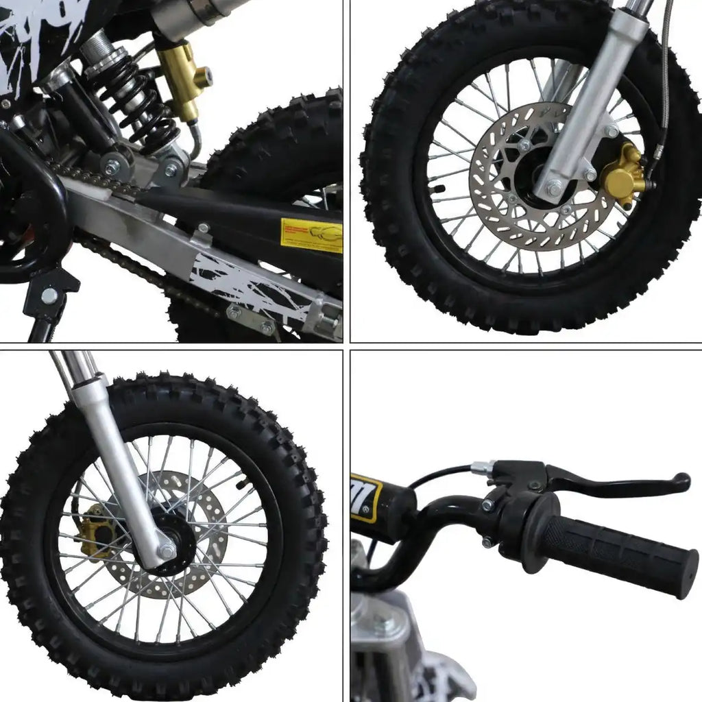 Minikrossi 70cc 4-takts – automatisk, elstart, svart