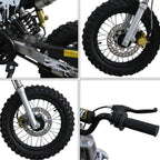 Minikrossi 70cc 4-takts – automatisk, elstart, svart