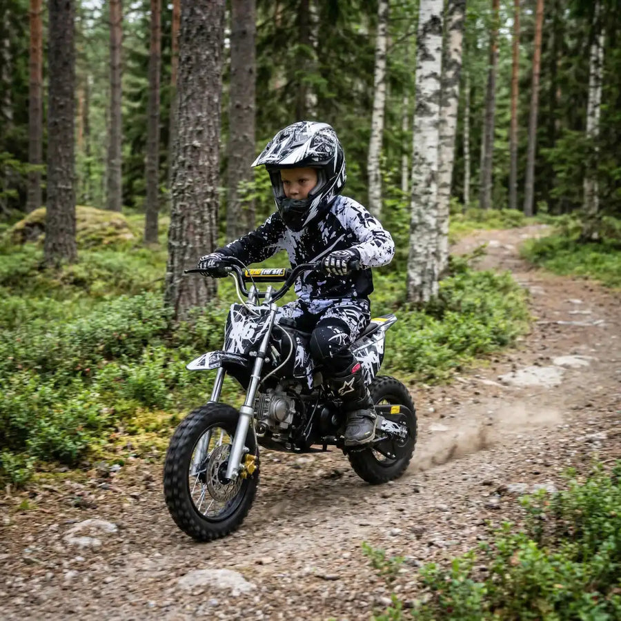 Minicross för ungdomar 70cc – för avgränsat område, svart