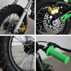 Minikrossi 70cc 4-takts – automatisk, elstart, grön