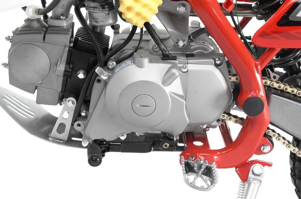 Minikrossi Thunder 110cc, Halvautomatisk, Röd
