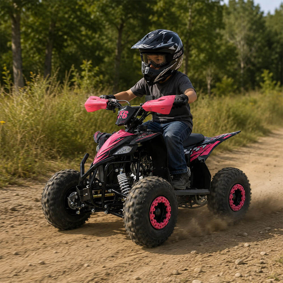 Minimönkijä 110 cc – automaatti, 4-tahtimoottori, 45 km/h, Pinkki