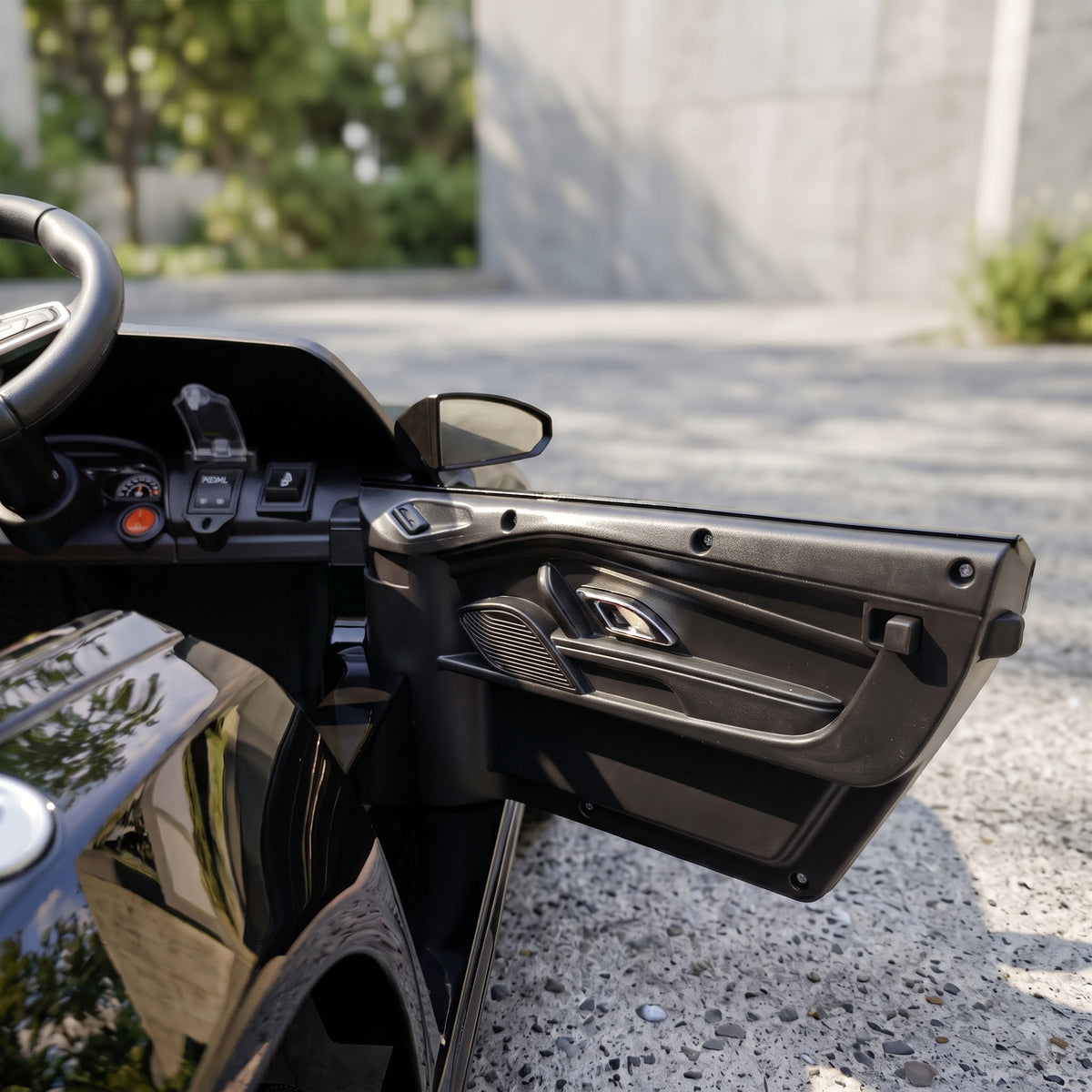 Lasten sähköauto Audi R8 Spyder, litiumakku, kaukosäädin, takajousitus, 3–6 v, musta