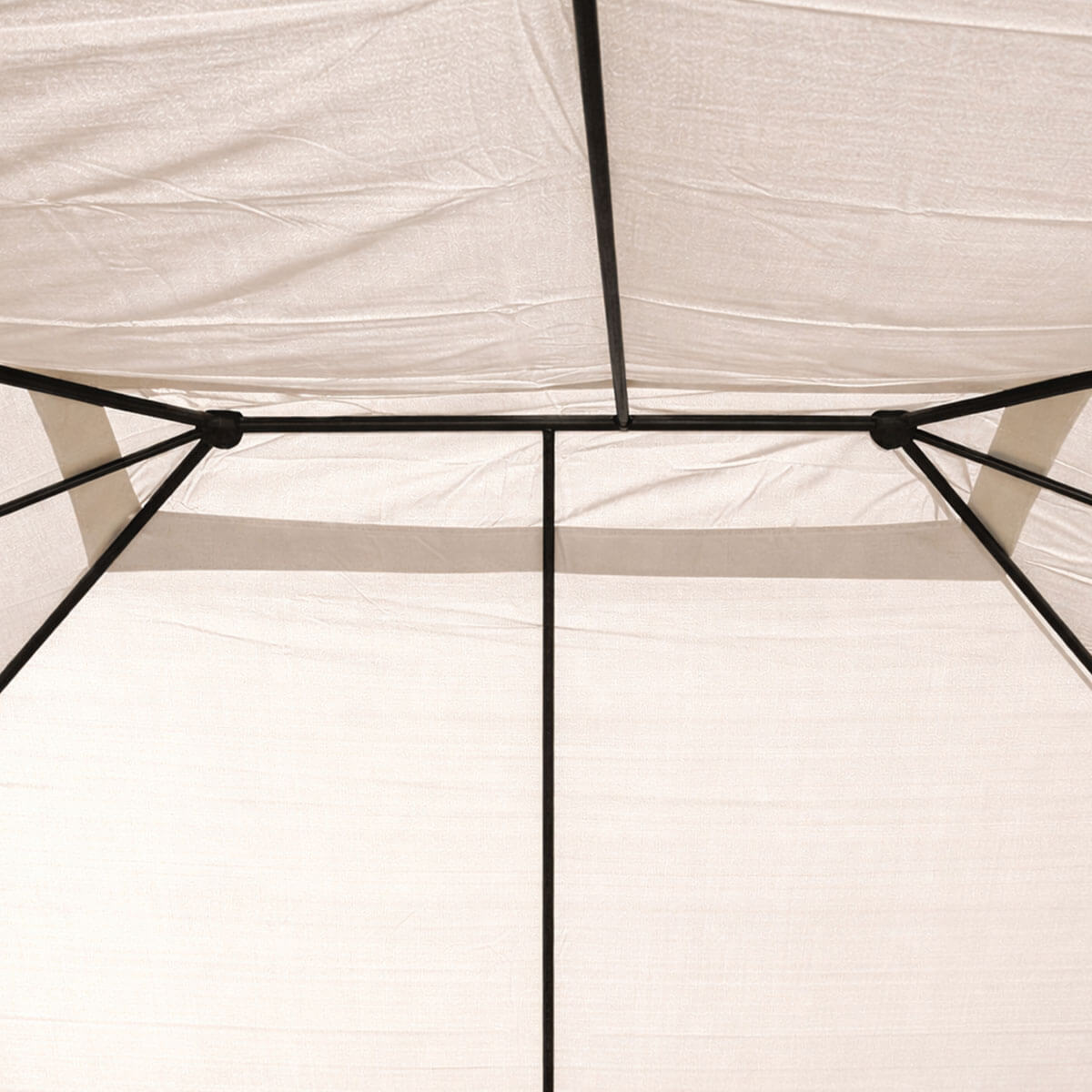 Pihapaviljongin kattokangas 3 x 4 m – NIKO-yhteensopiva, PA-päällystetty polyesteri, vaalea beige