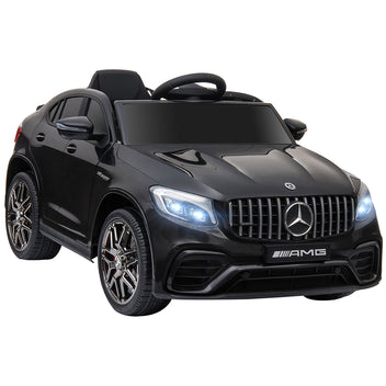 Lasten sähköauto Mercedes-AMG GLC63S Coupé 12V, kaukosäädin, kaksi moottoria, musta