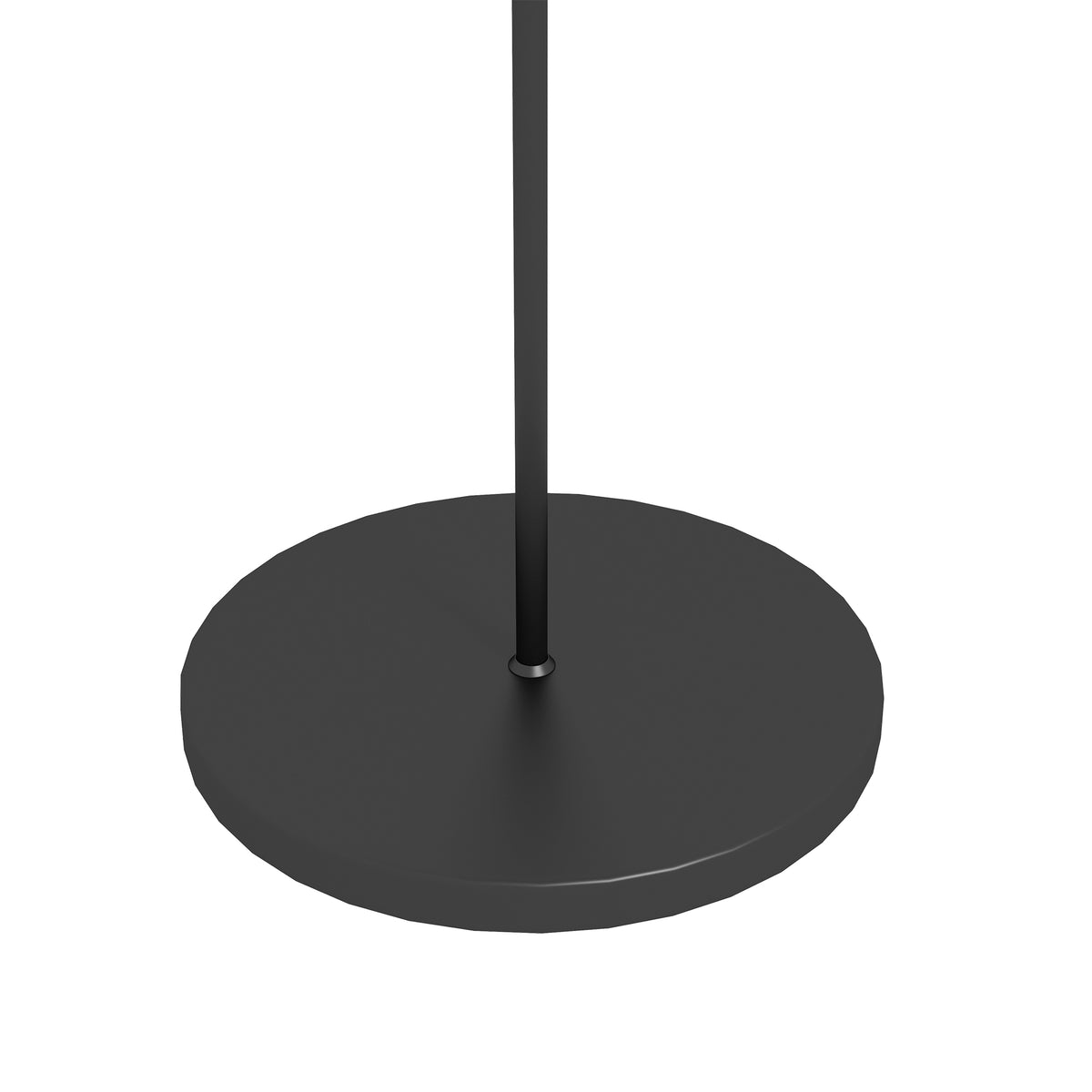 Rottinkivarjostimella aurinkolattiavalaisin ulos, Ø34 x 130 cm, musta/keltainen