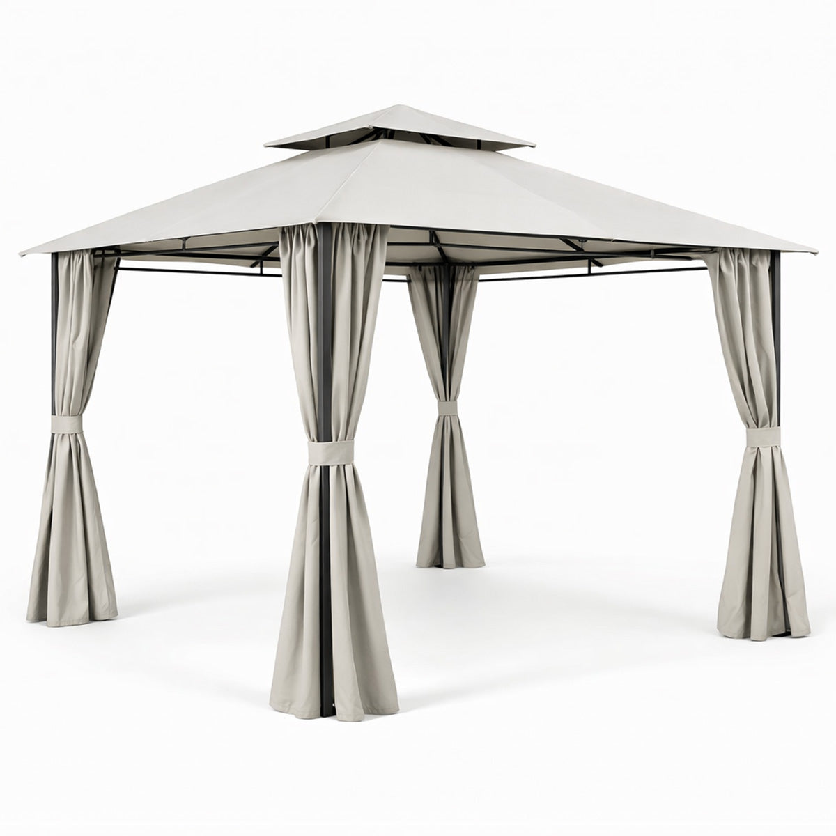 Lund & Leaf PATIO Paviljong / Terrassöverdrag 3x3m, Grå