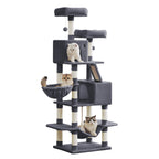 FEANDREA Kissanpuu suurille kissoille, suosittu, monen kissan talouteen, riippumatto, kapea, tilaa säästävä, korkeus 168cm