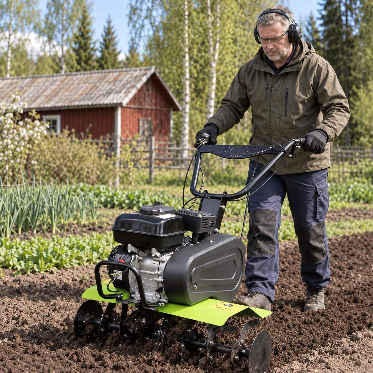 Trädgårdsfräs 7,5 hk / 212 cc – 50–70 cm, 17,5–35 cm, OHV 4-taktsmotor