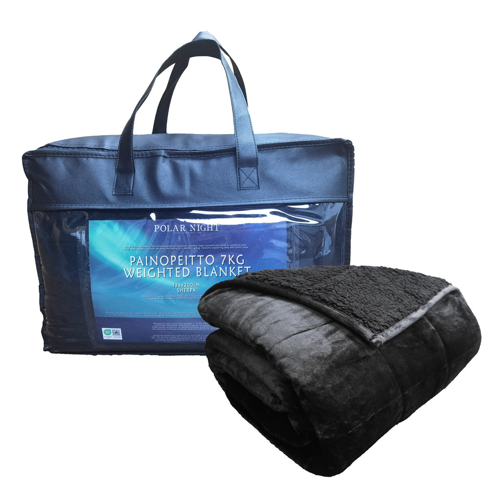 Polar Night Painopeitto 135x200cm Sherpa Black - 5 kg