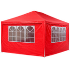 Pohjola Garden Juhlateltta / Paviljonki irrotettavilla sivuilla 3x4m PE, Punainen