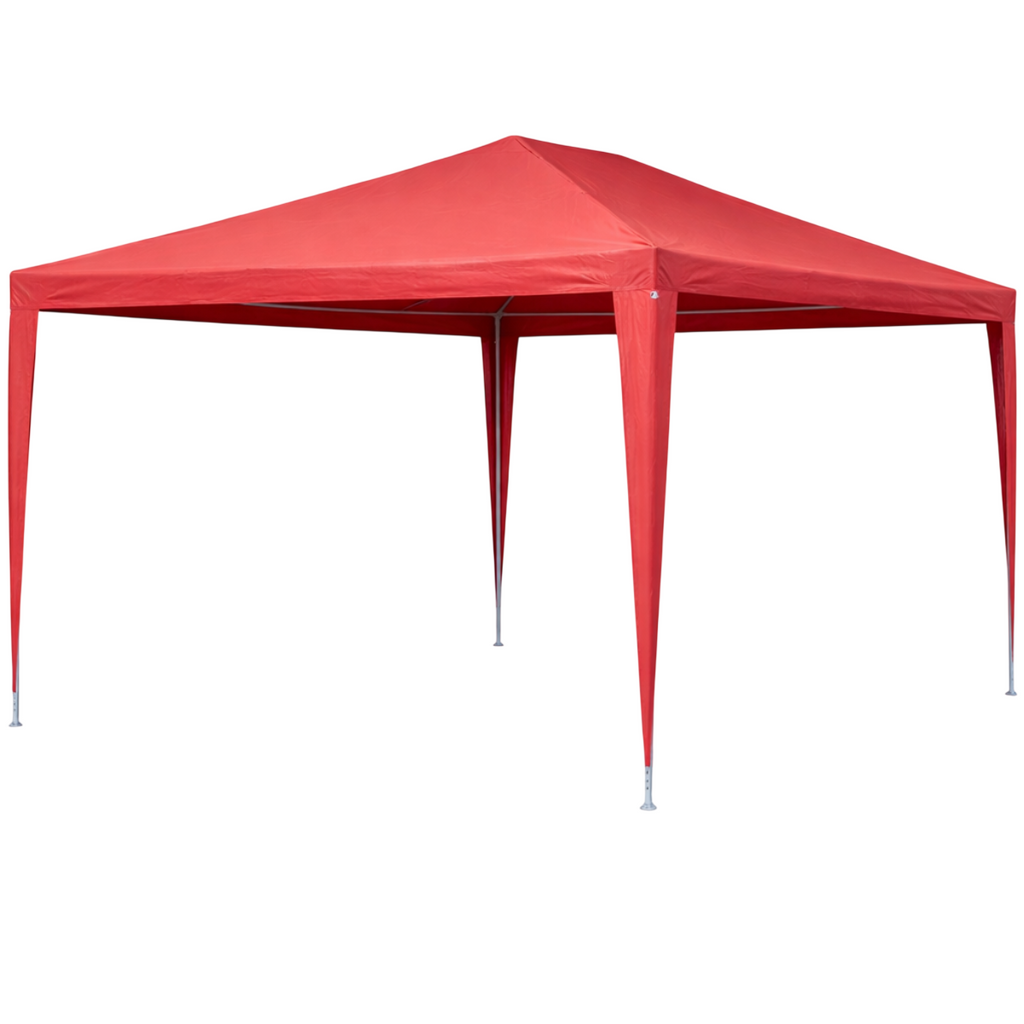 Pohjola Garden Juhlateltta / Paviljonki irrotettavilla sivuilla 3x4m PE, Punainen