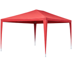Pohjola Garden Juhlateltta / Paviljonki irrotettavilla sivuilla 3x4m PE, Punainen