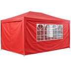 Pohjola Garden Juhlateltta / Paviljonki irrotettavilla sivuilla 3x4m PE, Punainen