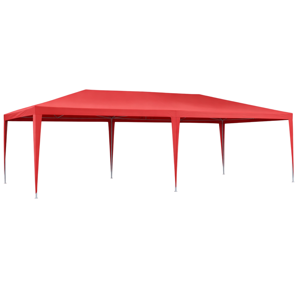 Pohjola Garden Juhlateltta / Paviljonki irrotettavilla sivuilla 3x6m PE, Punainen