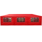 Pohjola Garden Juhlateltta / Paviljonki irrotettavilla sivuilla 3x9m PE, Punainen