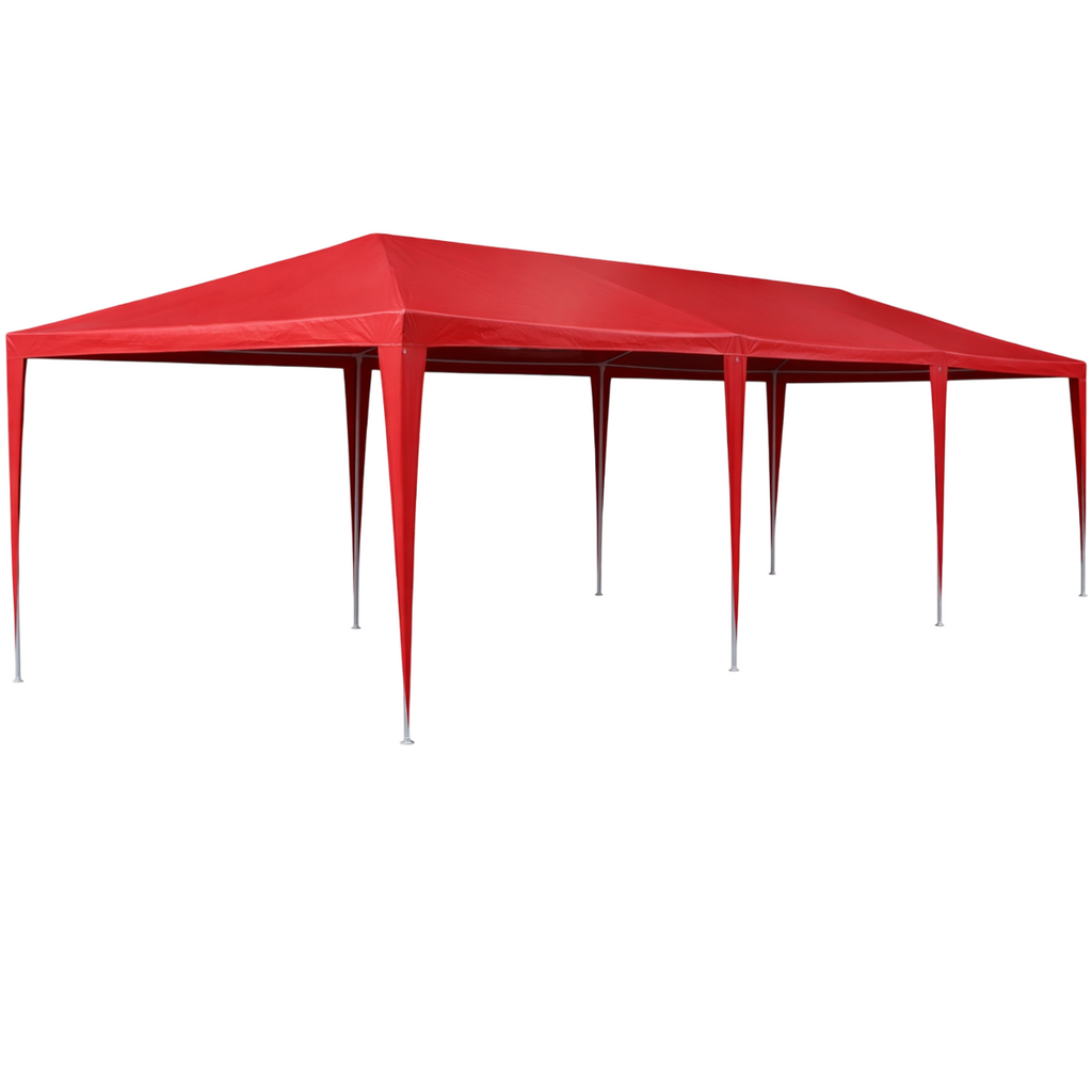 Pohjola Garden Juhlateltta / Paviljonki irrotettavilla sivuilla 3x9m PE, Punainen