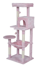 POHJOLAN LEMMIKKITARVIKE Kissan kiipeily-/raapimispuu 143 cm, Pinkki