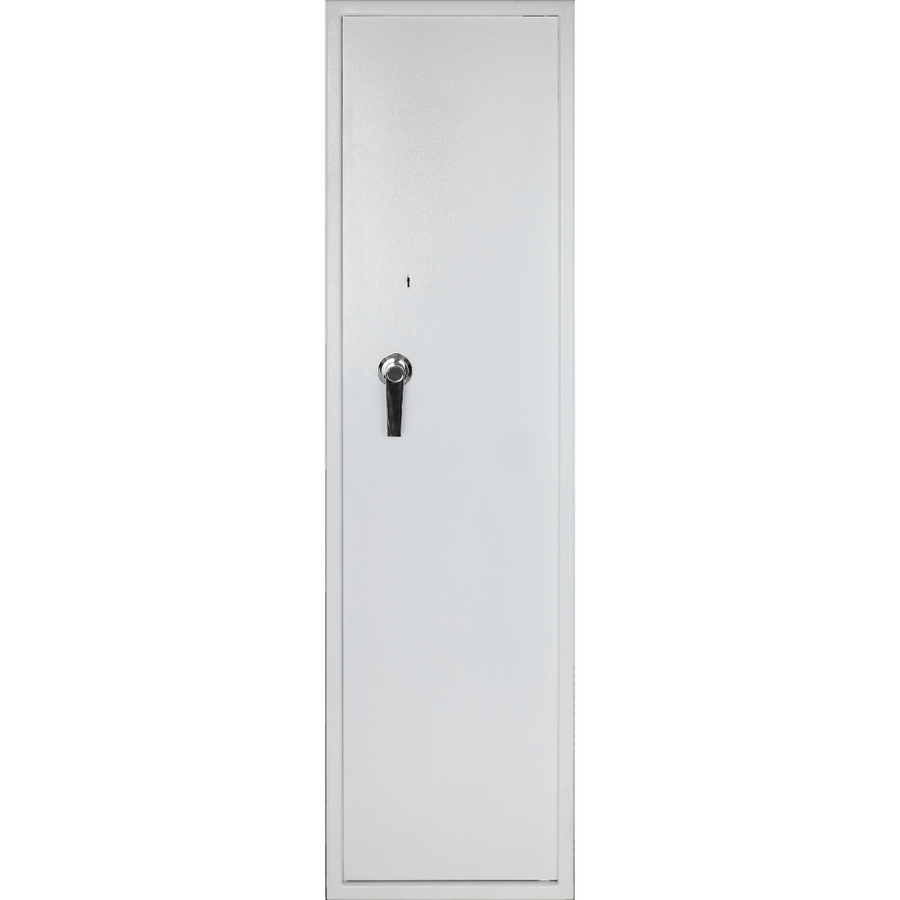 Vapenskåp för 7 vapen EN 14450 – ammunfack, 159 x 41 x 50 cm, vitt