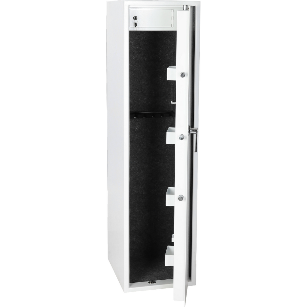 Verv Nordic Vapenskåp 7 för vapen EN 14450, 159x41x50cm, vitt