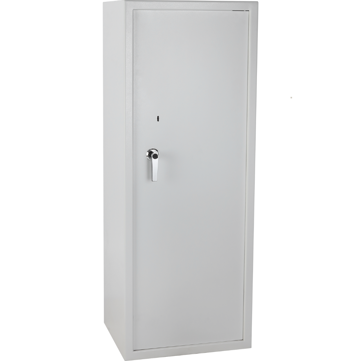 Vapenskåp för 7+3 vapen EN 14450 – låsbart överskåp, 159 x 60 x 50 cm, vitt