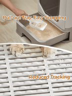 FEANDREA kissanvessa, kannella, kissoille jopa 15 kg, kauranvärinen, lämmin harmaa