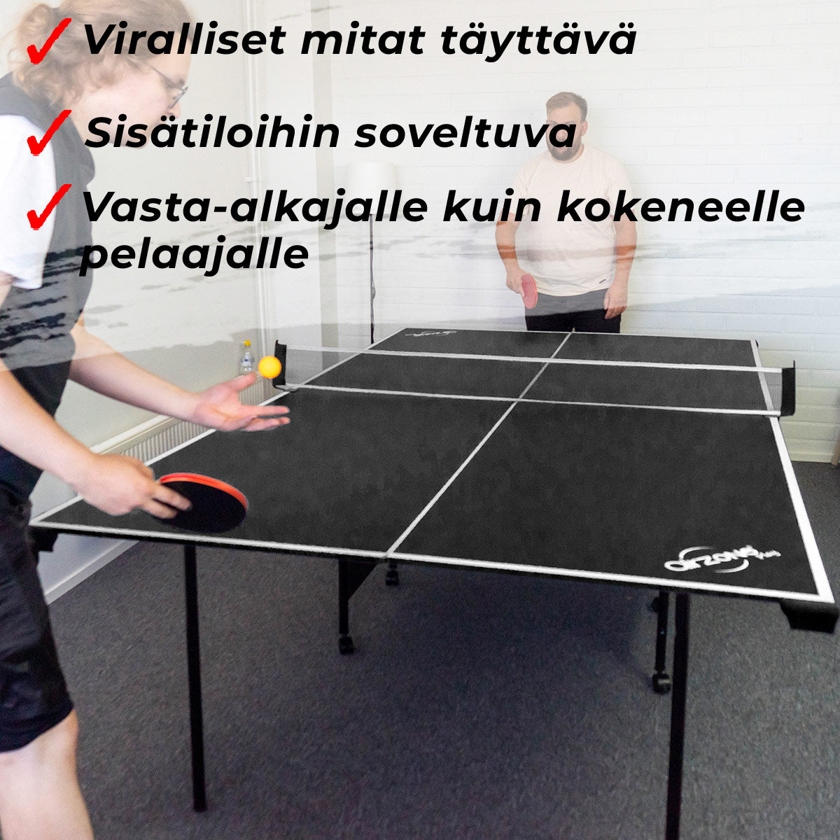 Prosport Pingispöytä Official, black edition