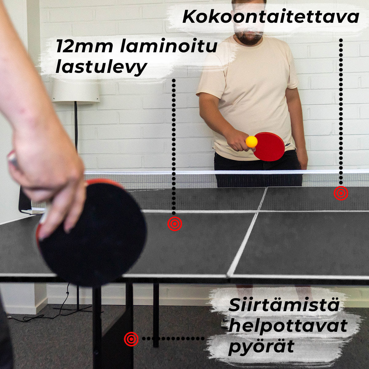 Prosport Pingispöytä Official, black edition