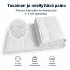 Painopeitto 5 kg 150 × 200 – valkoinen, 7-kerroksinen